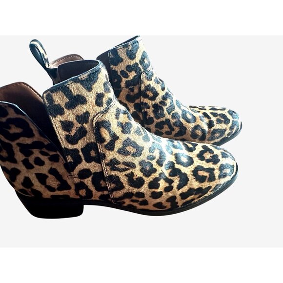 Franco Sarto Womens Leopard Print Ankle Boots Size 8.5 - Picture 4 of 4